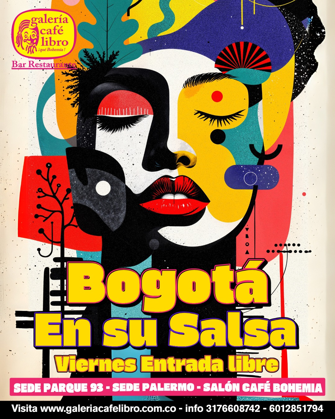 Evento - Galería Café Libro - Programación Bogotá en su salsa viernes