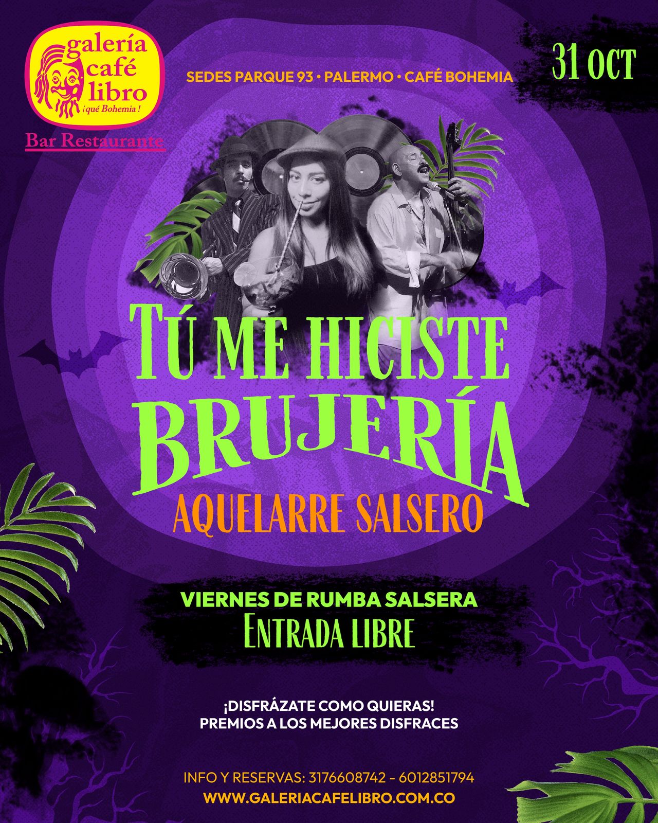 Evento - Galería Café Libro - Programación Aquelarre Salsero
