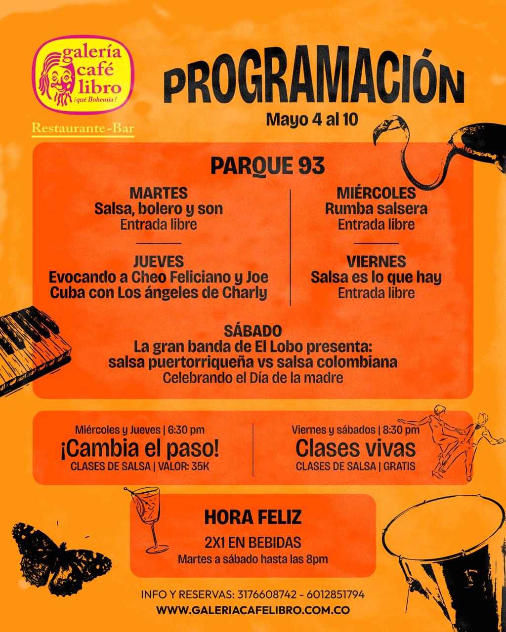 Noticia - Galería Café Libro Programación Semanal 93
