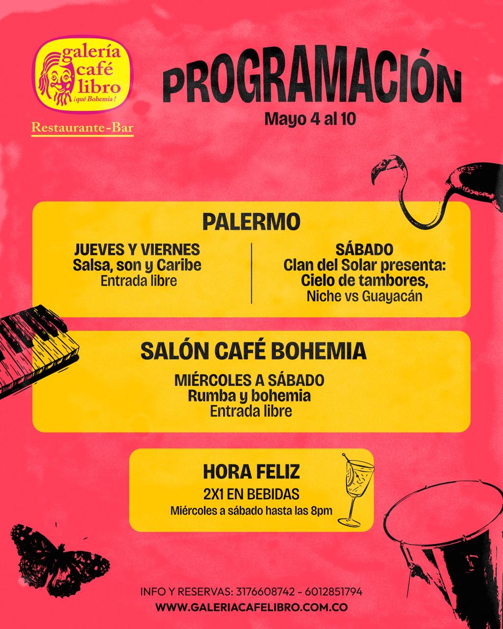 Noticia - Galería Café Libro Programación Semanal Palermo