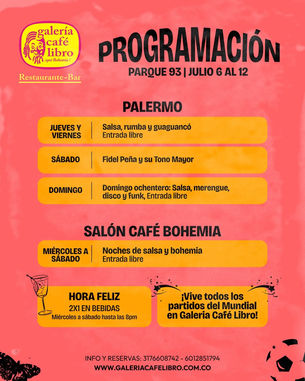 Noticia - Galería Café Libro Programación Semanal Palermo