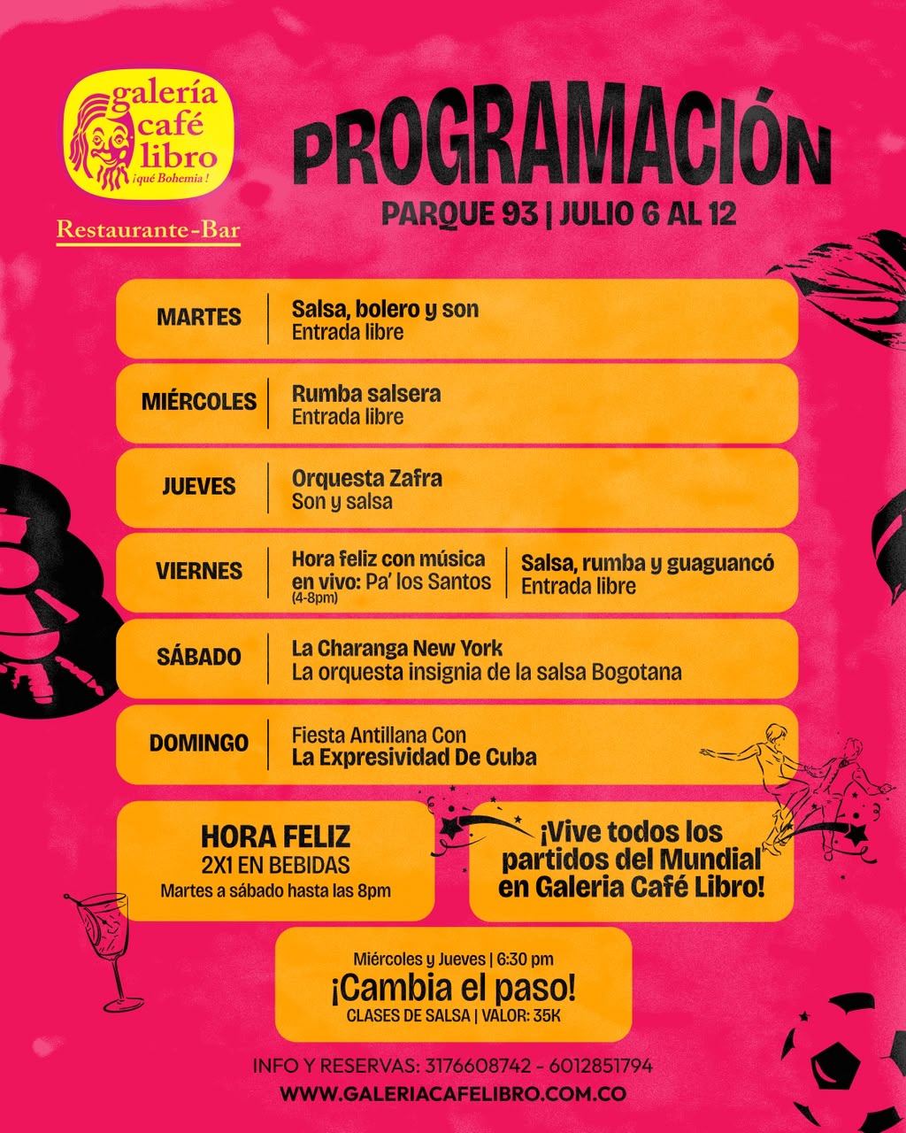 Noticia - Galería Café Libro Programación Semanal 93