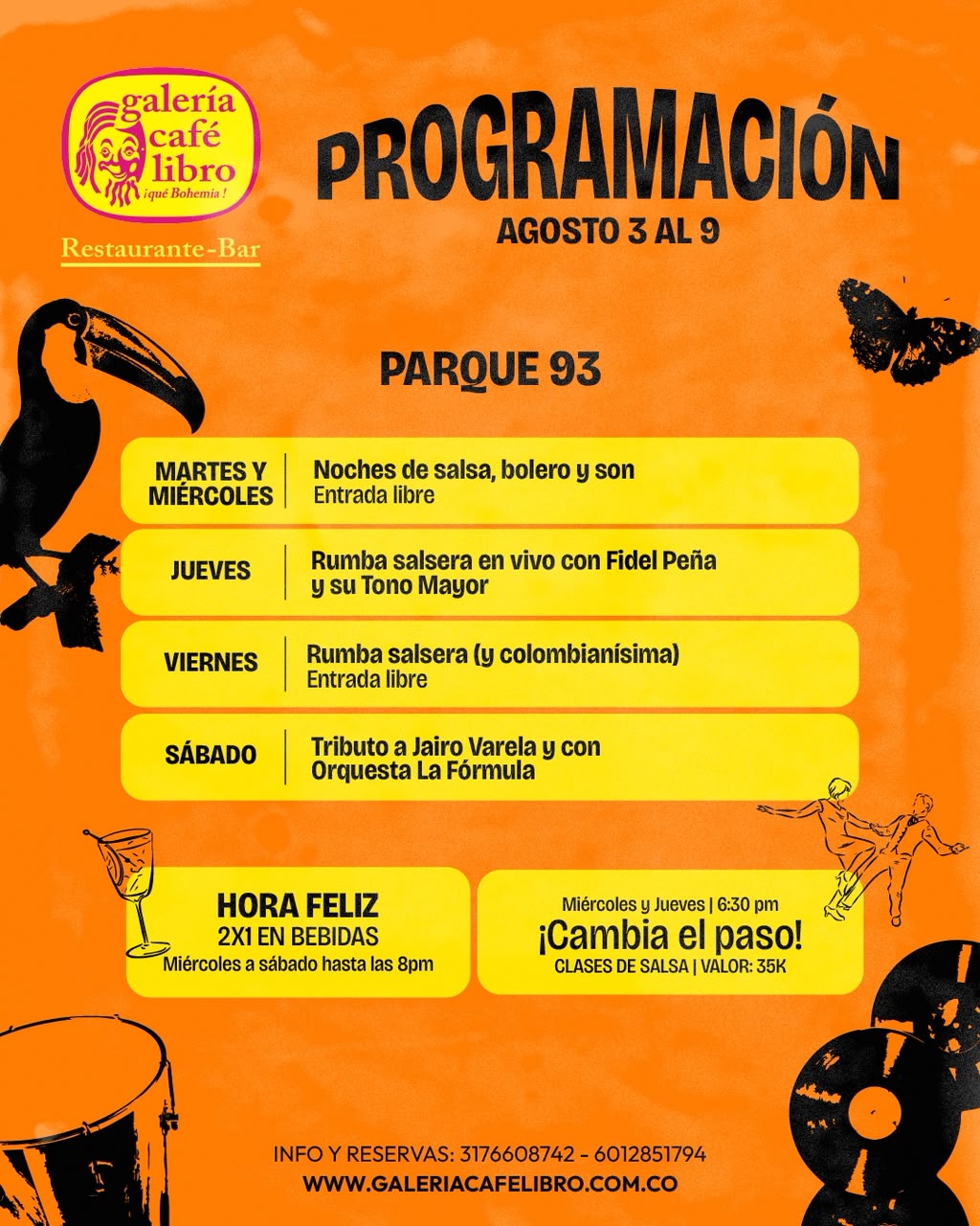Noticia - Galería Café Libro Programación Semanal 93