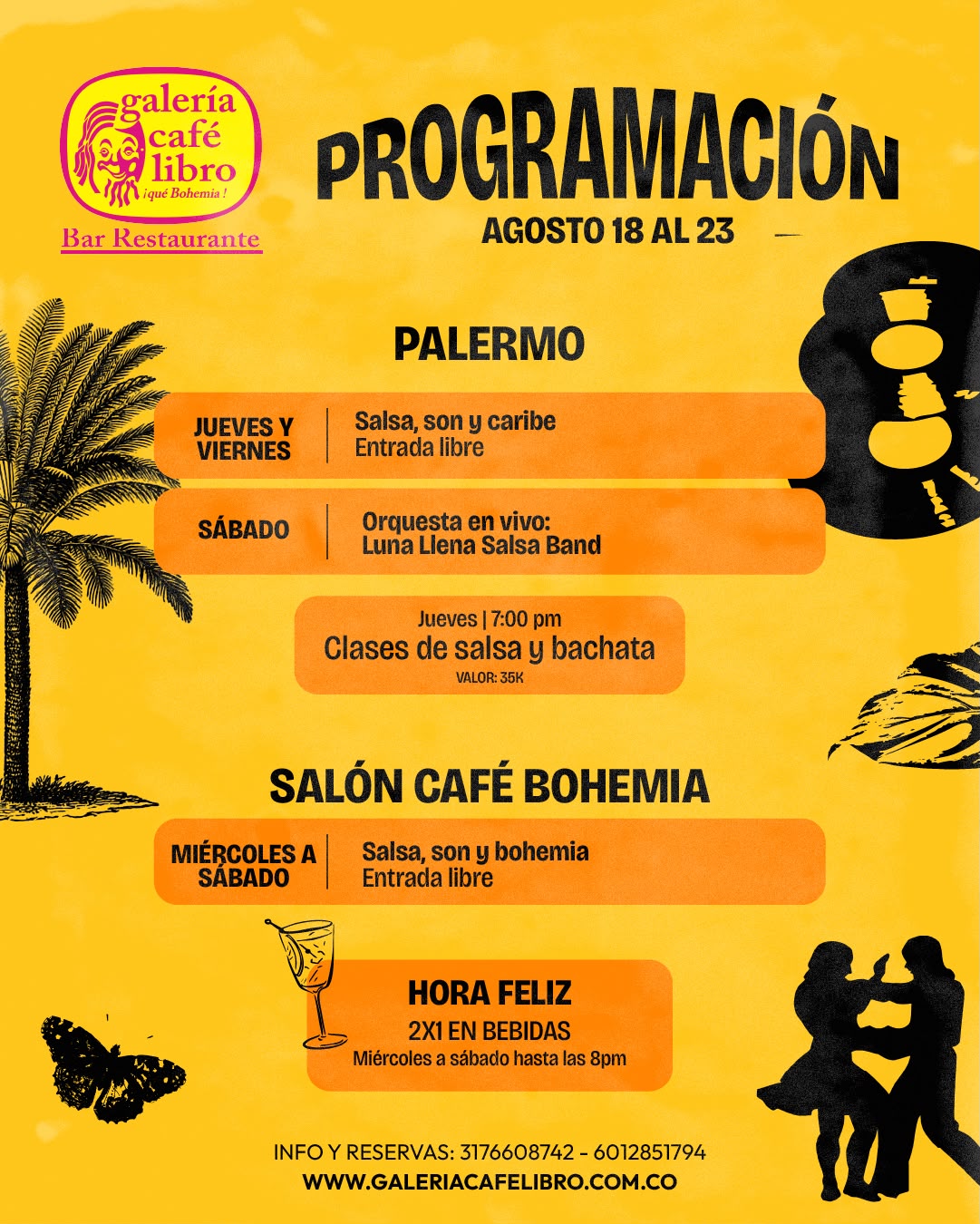 Noticias - Galería Café Libro Programación Semanal Palermo