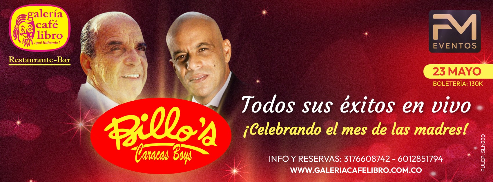 Galería Café Libro - Banner Billos Caracas Boys