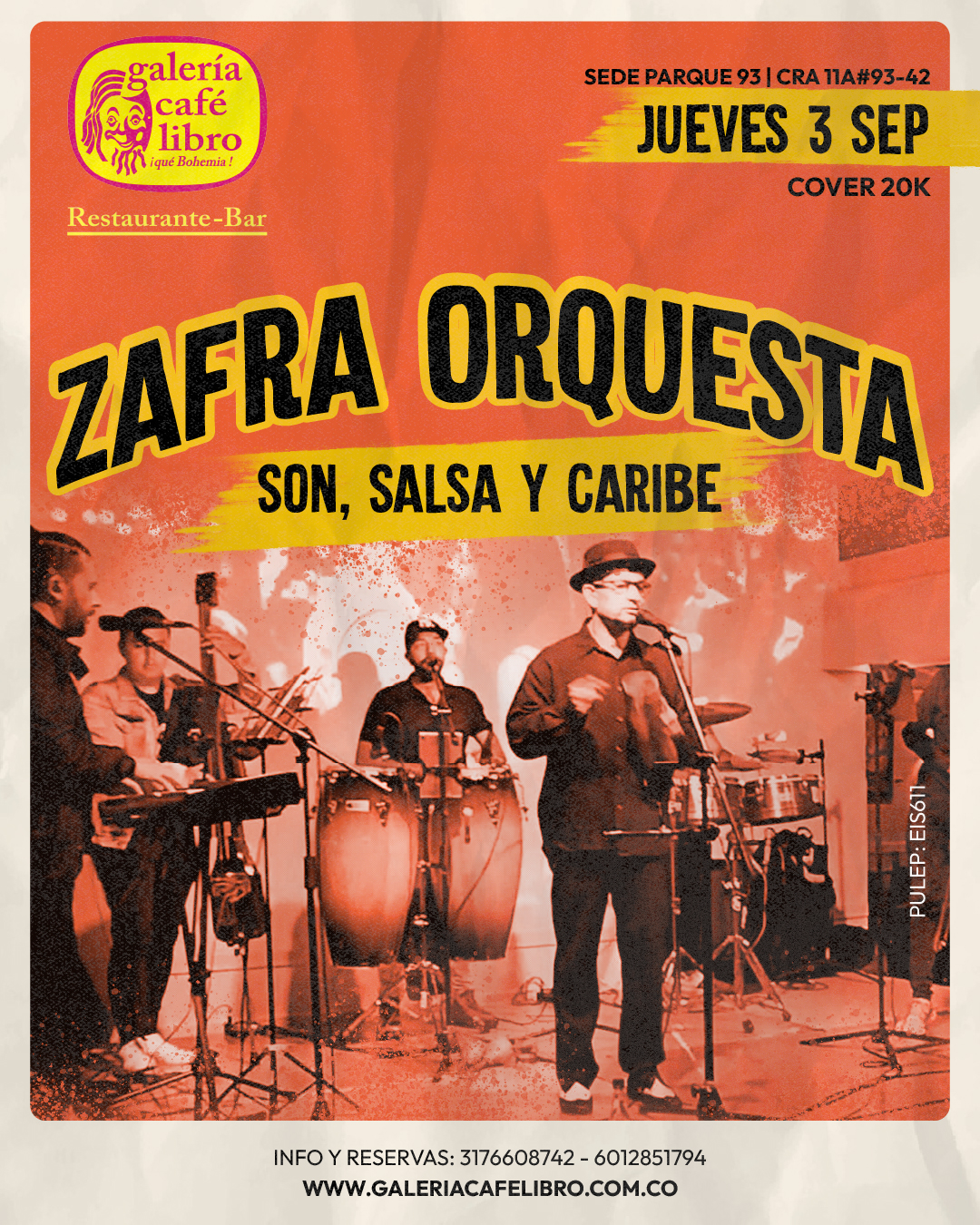 Evento - Galería Café Libro - Programación Zafra Orquesta