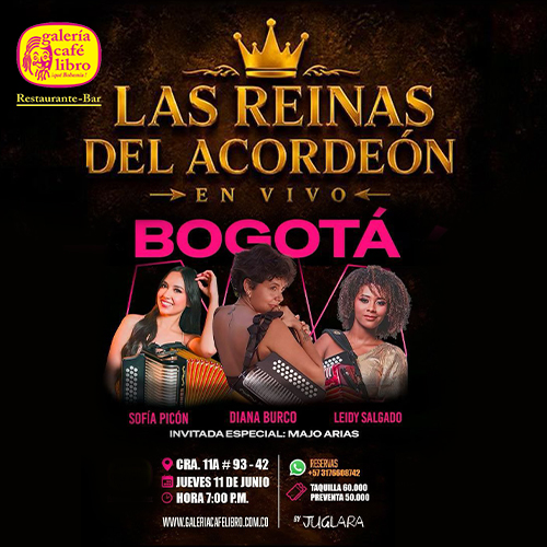 Galería Café Libro - Banner Las Reinas del Vallenato