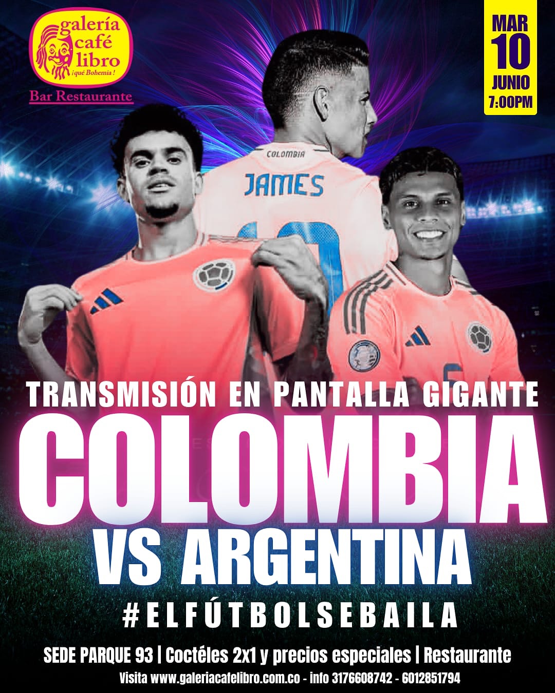 Imagen promoción El fútbol se baila "ARGENTINA VS COLOMBIA "