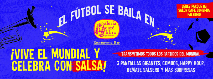 Galería Café Libro - Banner EL FUTBOL SE BAILA