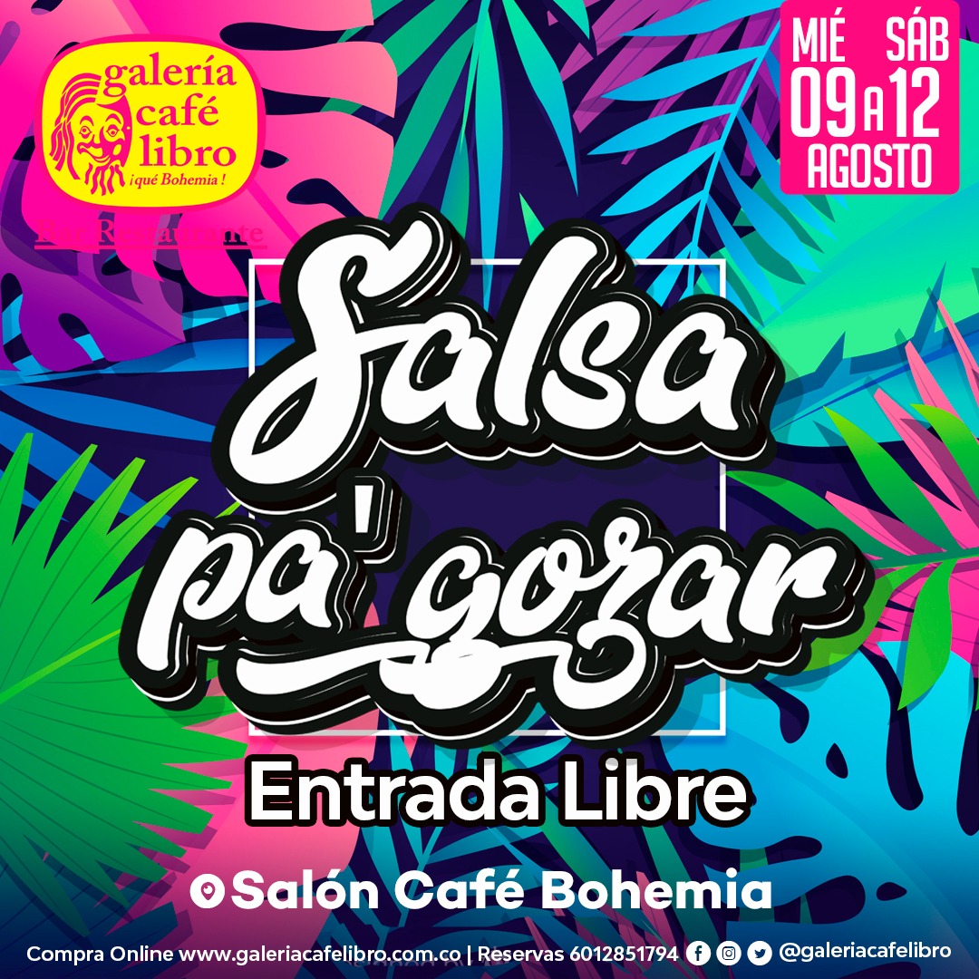 Imagen promoción Sal&oacute;n Caf&eacute; Bohemia "Entrada Libre"