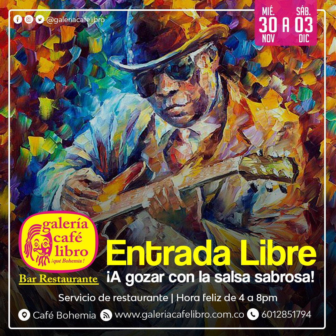 Imagen promoción ENTRADA LIBRE SALÓN CAFÉ BOHEMIA