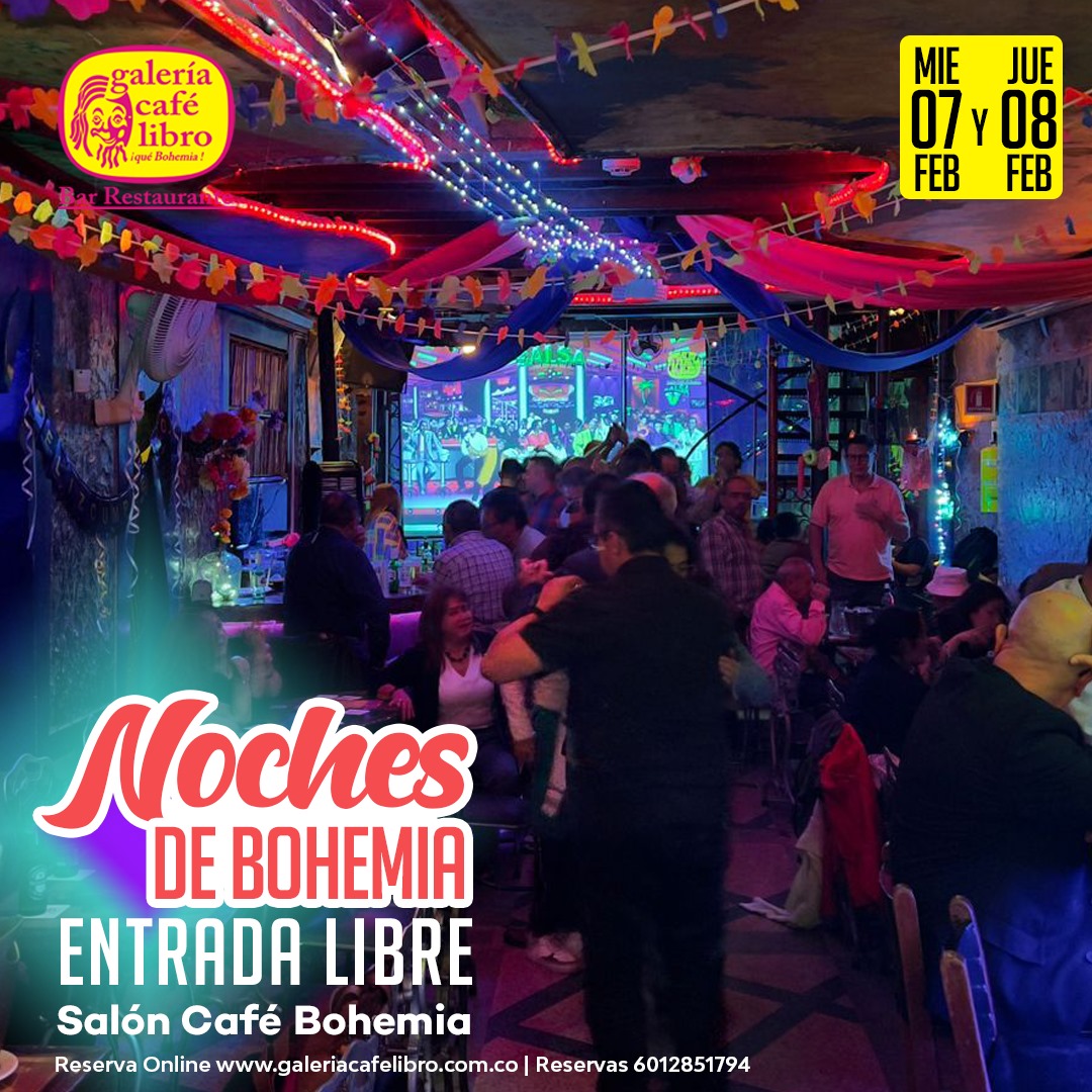 Imagen promoción Sal&oacute;n Caf&eacute; Bohemia "Entrada Libre"
