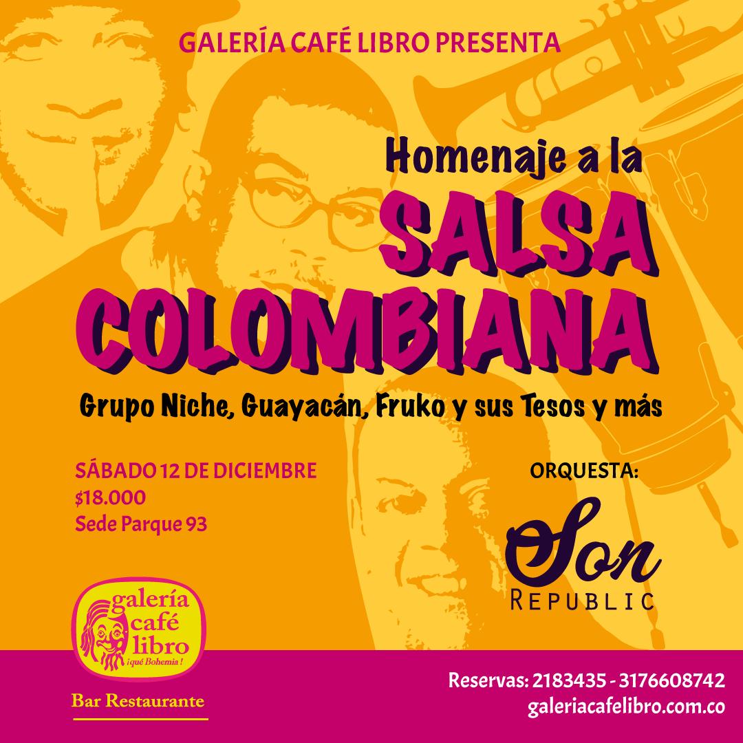 Imagen promoción SonRepublic homenaje a la salsa Colombiana
