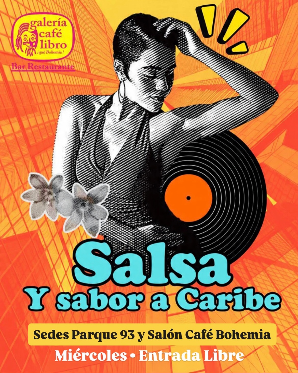 Evento - Galería Café Libro - Programación los miercoles son de salsa y sabor a caribe