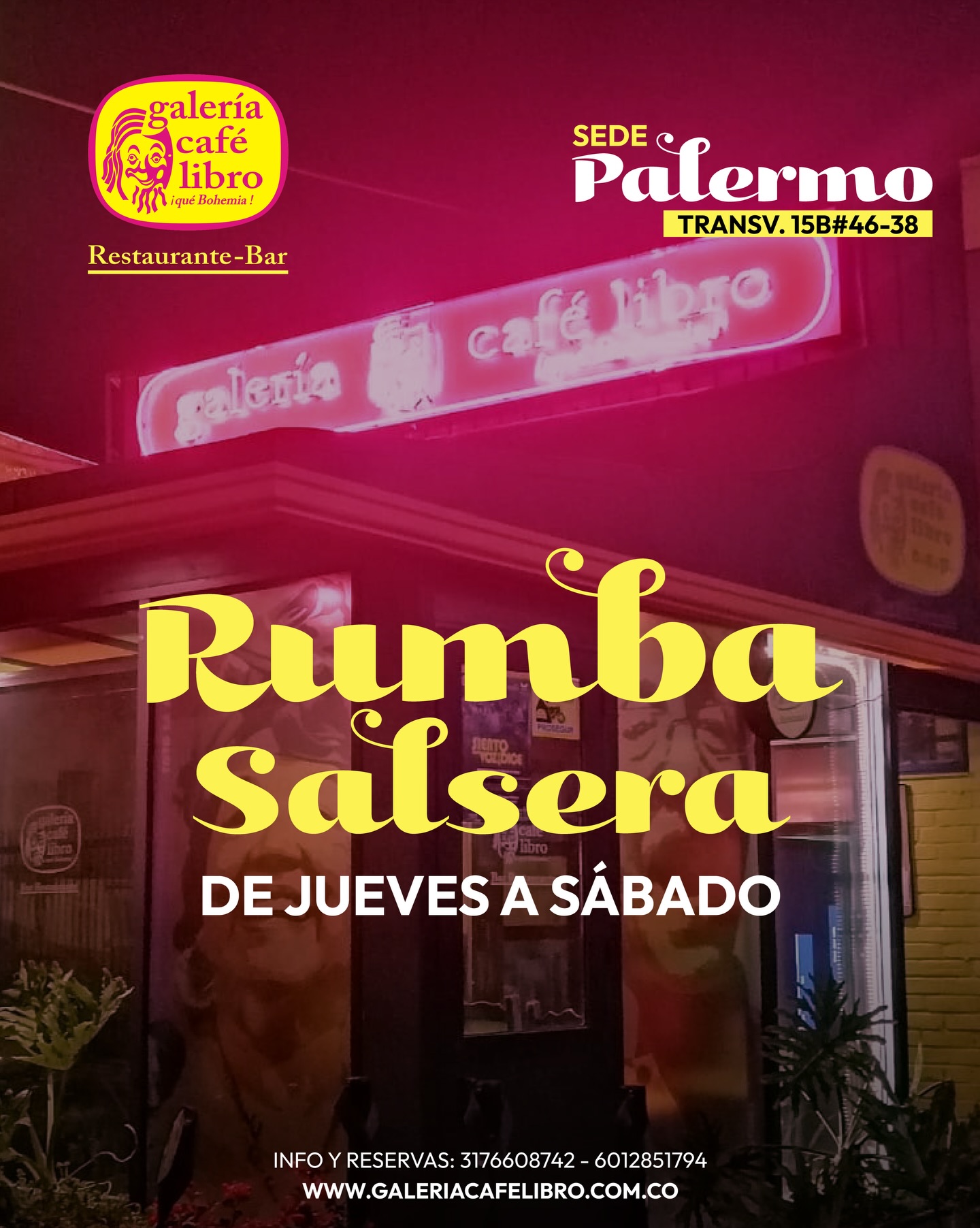 Evento - Galería Café Libro - Programación Sede Palermo "Entrada Libre"