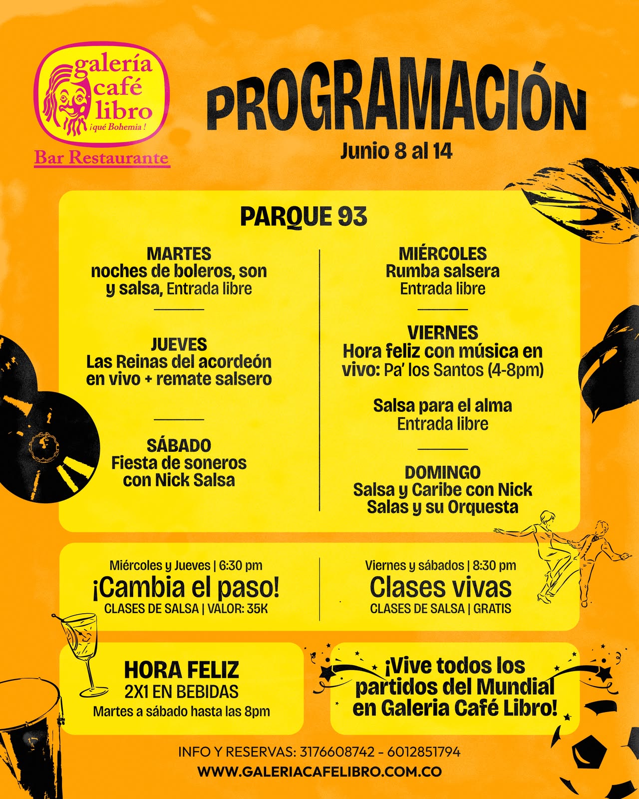 Noticias - Galería Café Libro Programación Semanal 93