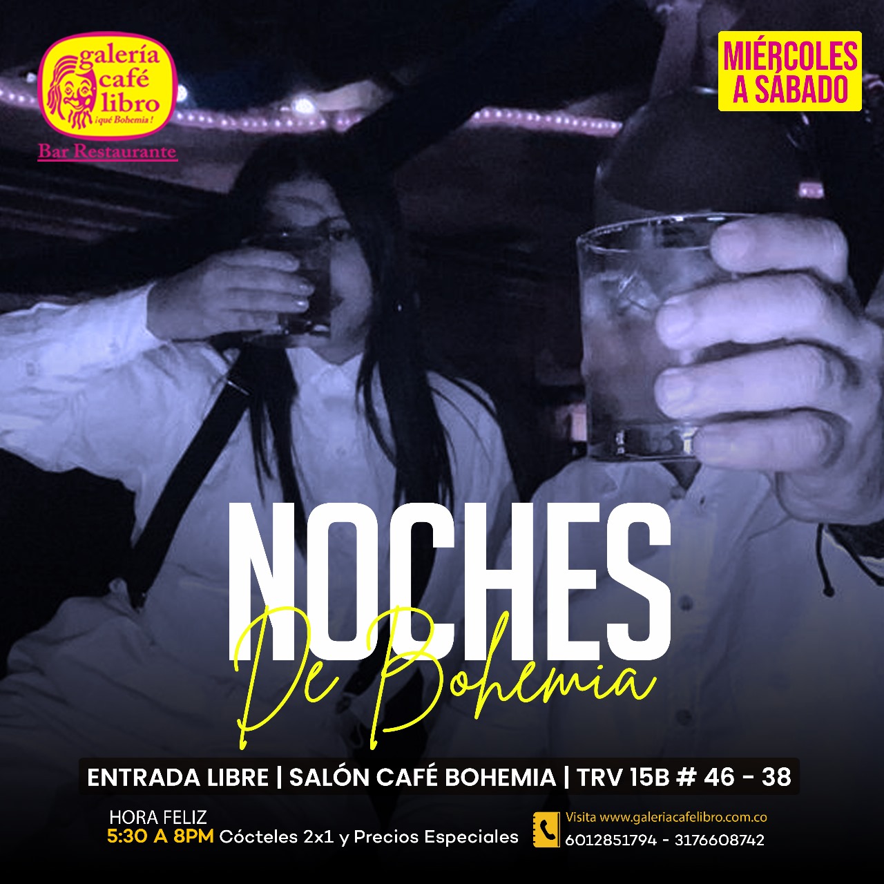 Imagen promoción Sal&oacute;n Caf&eacute; Bohemia "Entrada Libre"