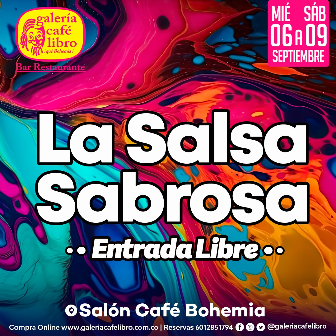 Imagen promoción Salón Café Bohemia "Entrada Libre"