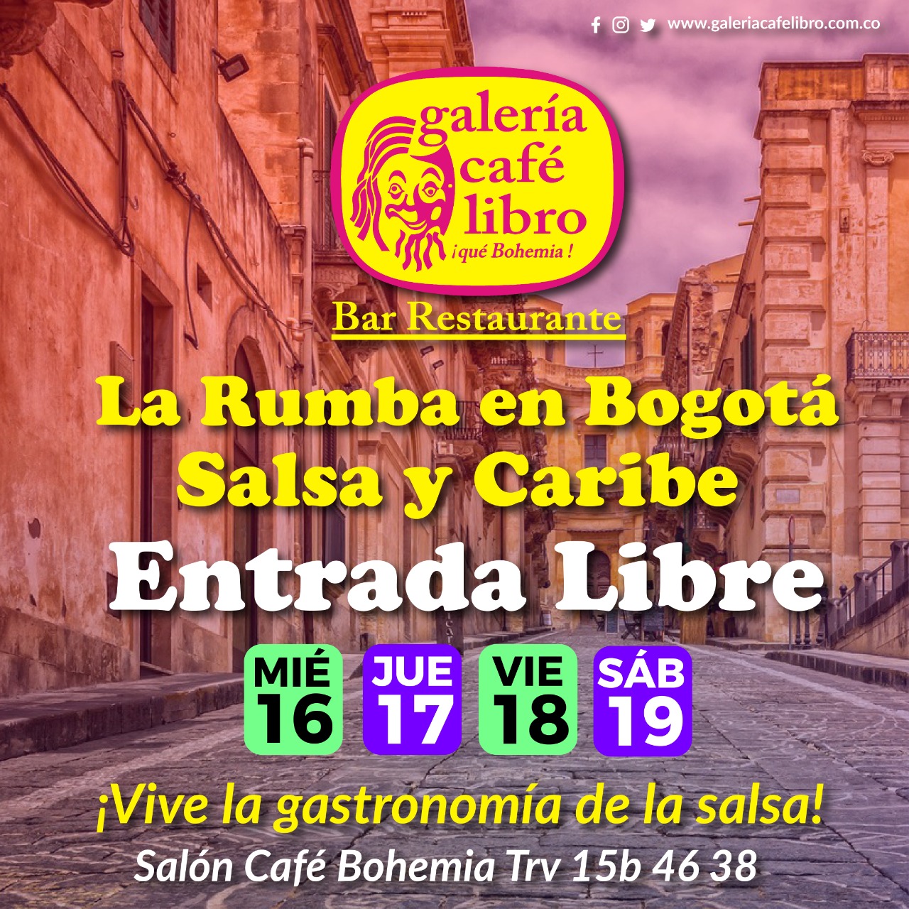 Imagen promoción Programaci&oacute;n Semanal Sal&oacute;n Caf&eacute; Bohemia