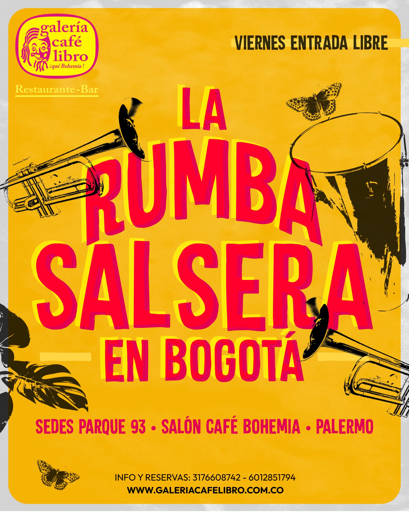 Evento - Galería Café Libro - Programación Viernes de Rumba Salsera