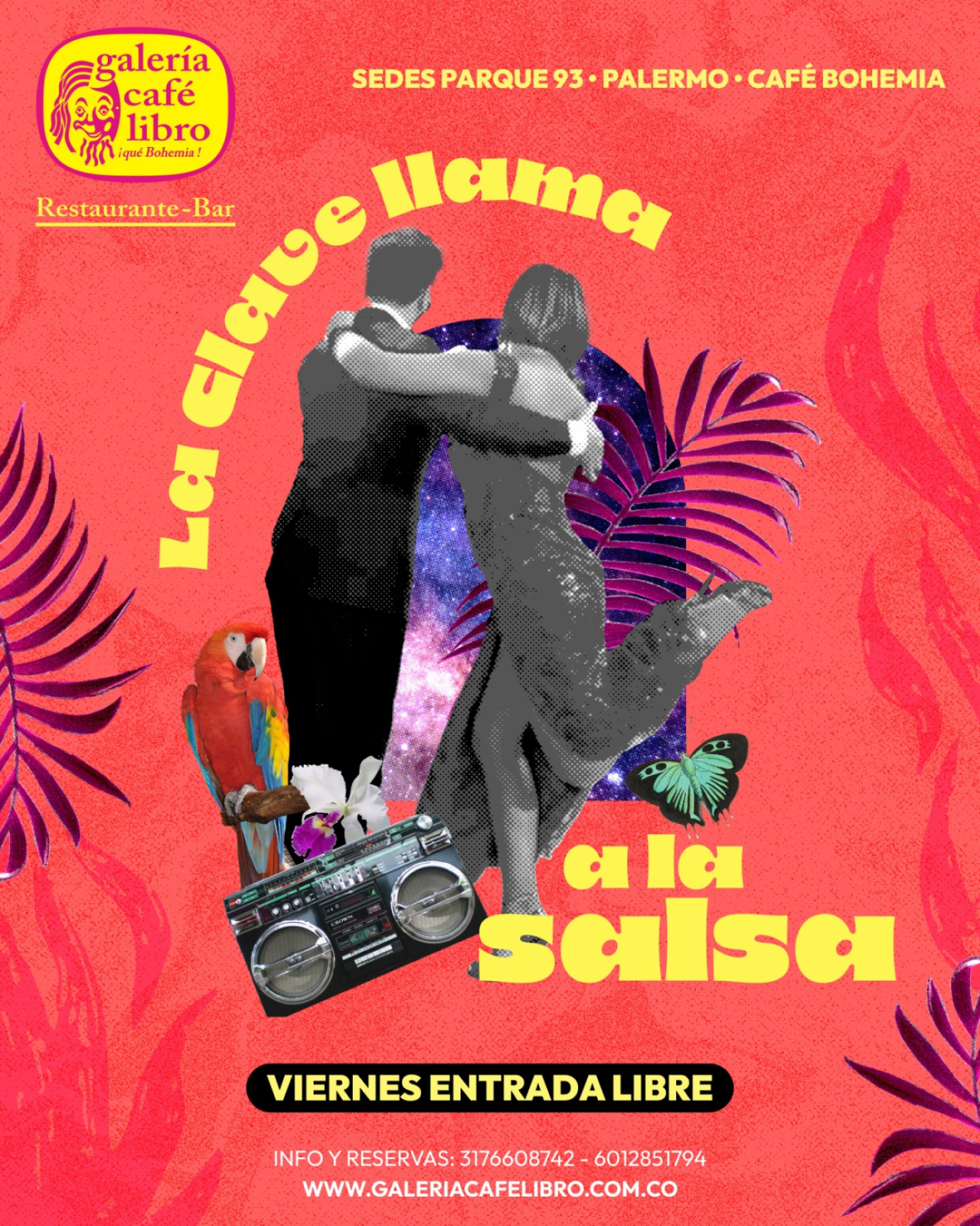 Evento - Galería Café Libro - Programación Viernes "Entrada Libre"