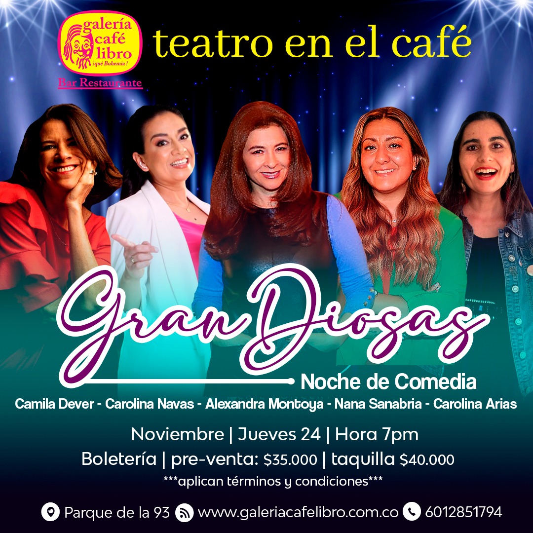 Imagen promoción TEATRO EN EL CAF&Eacute; PRESENTA: GRANDIOSAS
