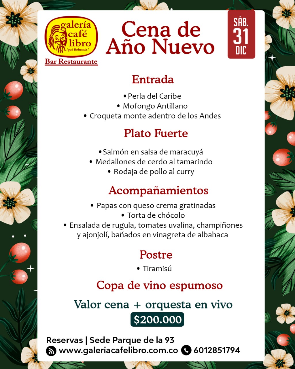 Imagen promoción Cena de a&ntilde;o nuevo