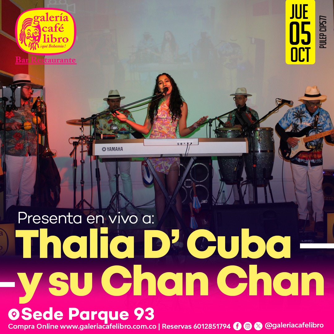 Imagen promoción Thalia d&acute;Cuba y su Chan Chan