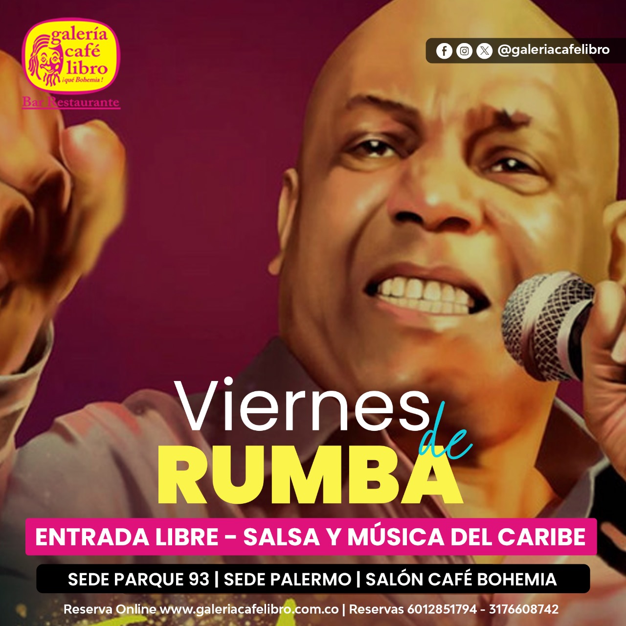 Imagen promoción Viernes "Entrada Libre"