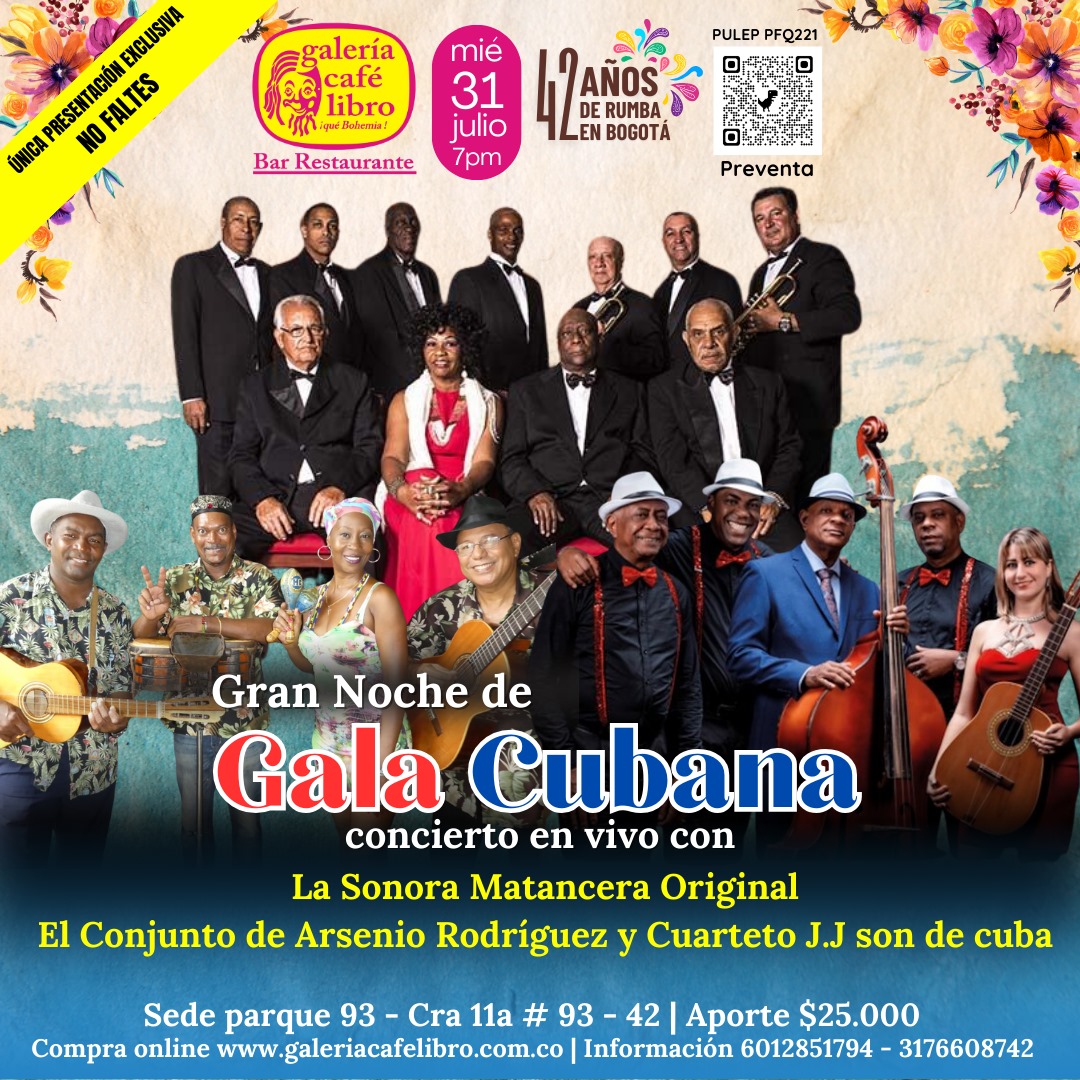 Imagen promoción Gran Noche de Gala Cubana