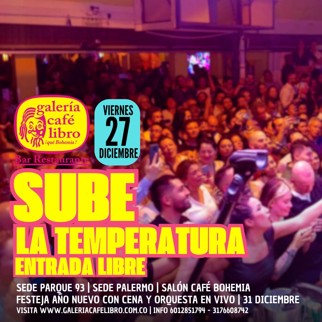 Imagen promoción Viernes "Entrada Libre"