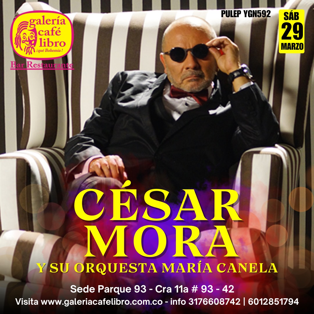 Imagen promoción Cesar Mora y su Orquesta María Canela