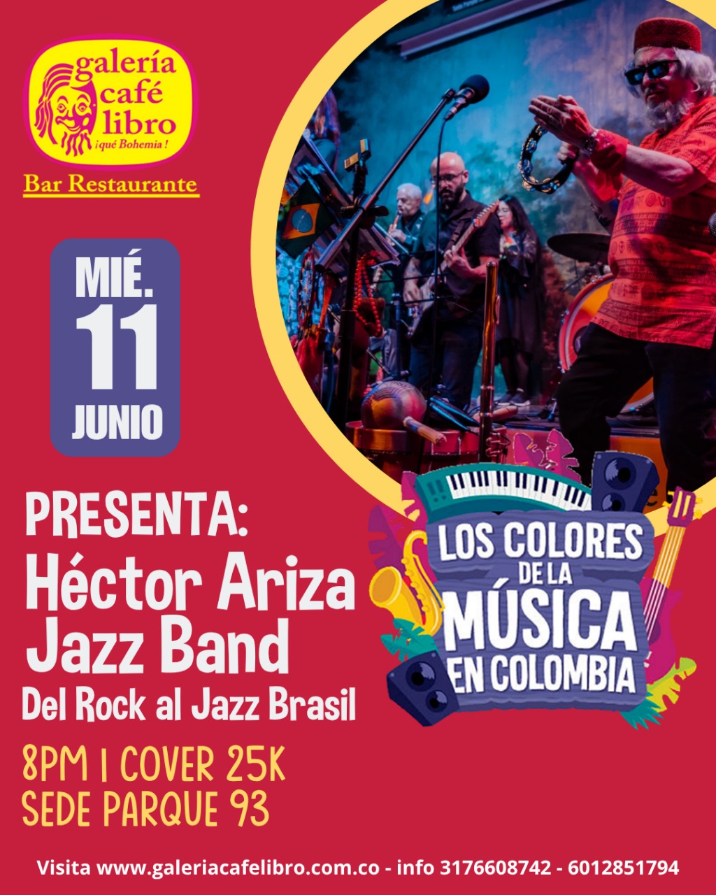 Imagen promoción Hector Ariza Jazz Band Del Rock al Jazz Brasil