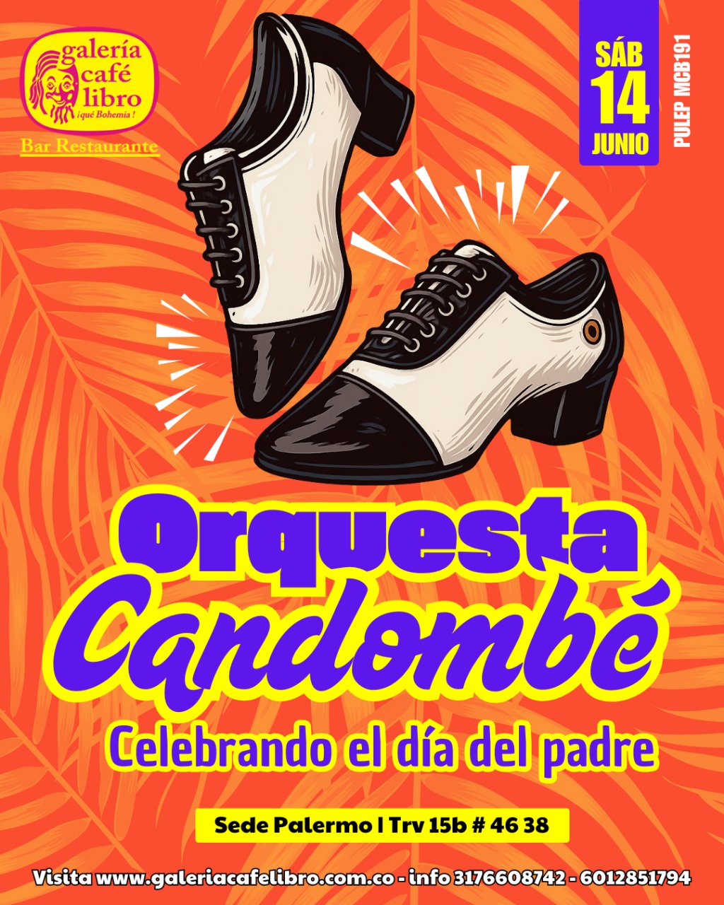 Imagen promoción Candombe orquesta Celebrando el dia del padre