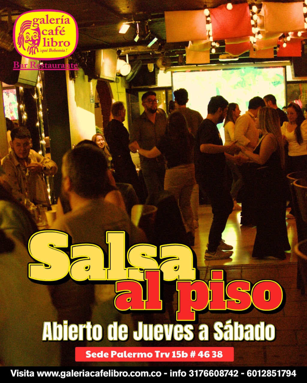 Imagen promoción Sede Palermo Salsa al piso "Entrada Libre"