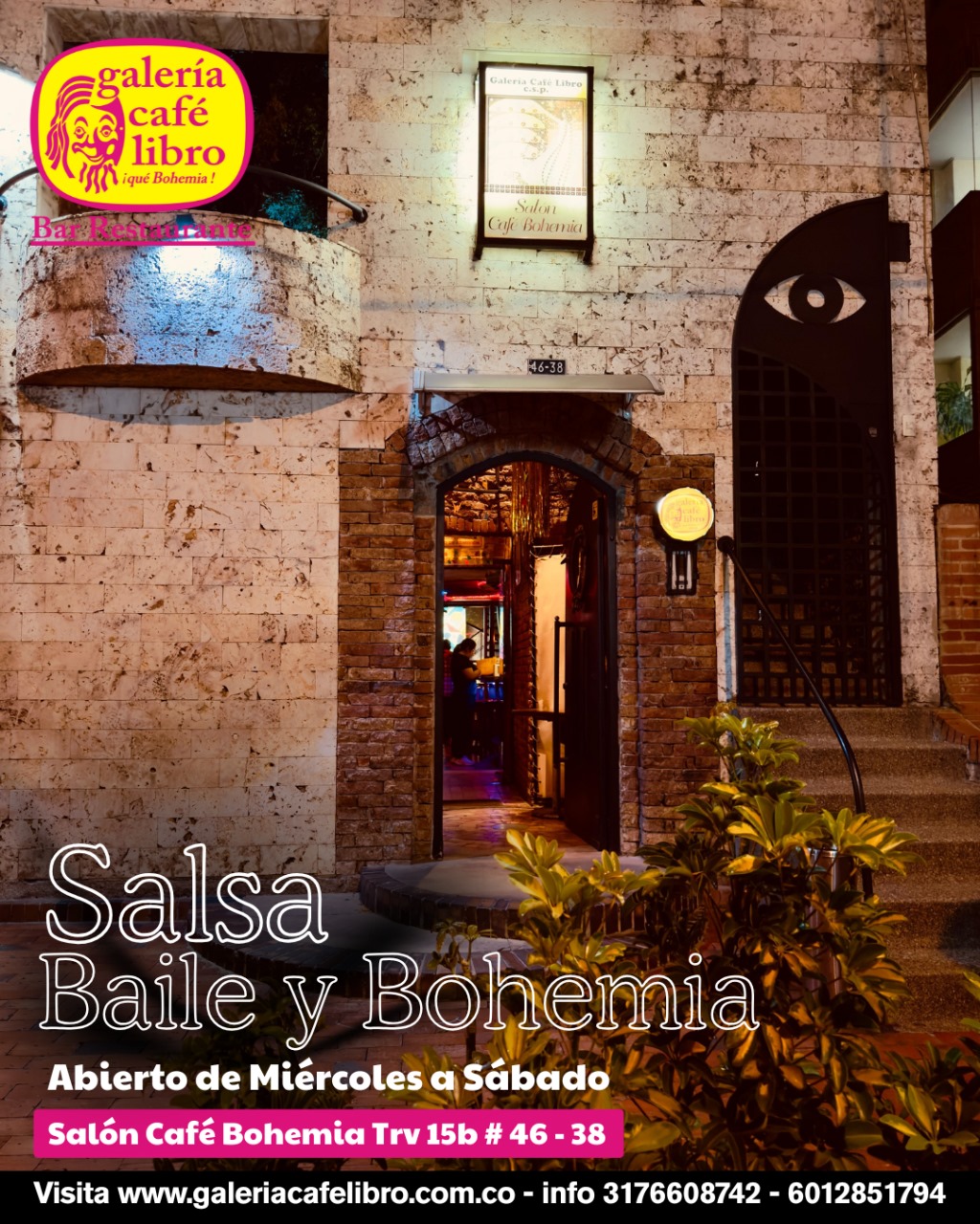 Imagen promoción Salón Café Bohemia "Entrada Libre"