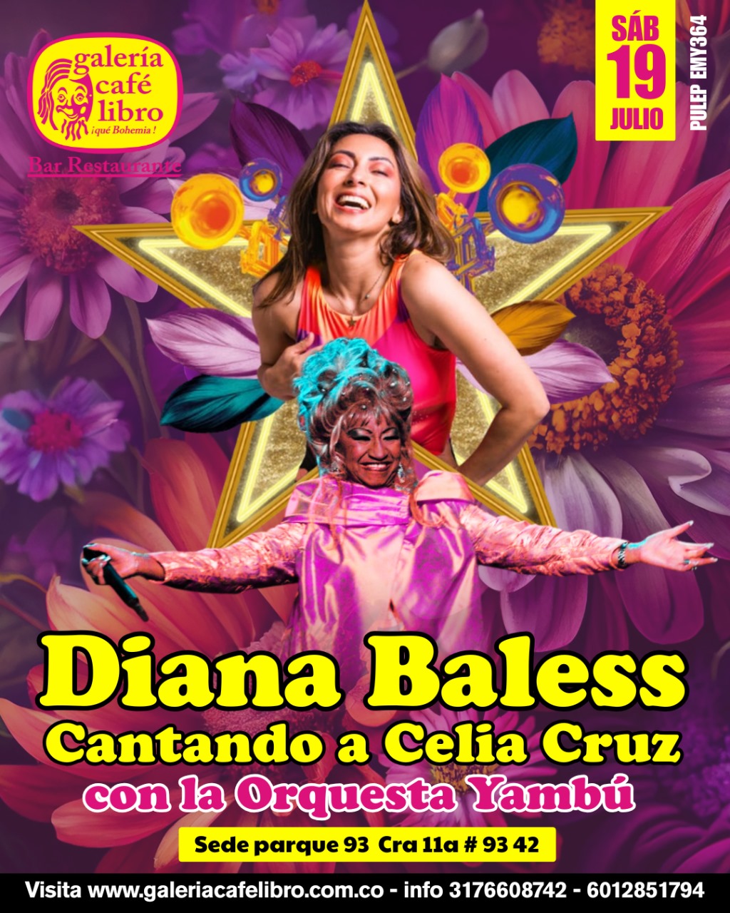 Imagen promoción Diana Baless Cantando a Celia Cruz