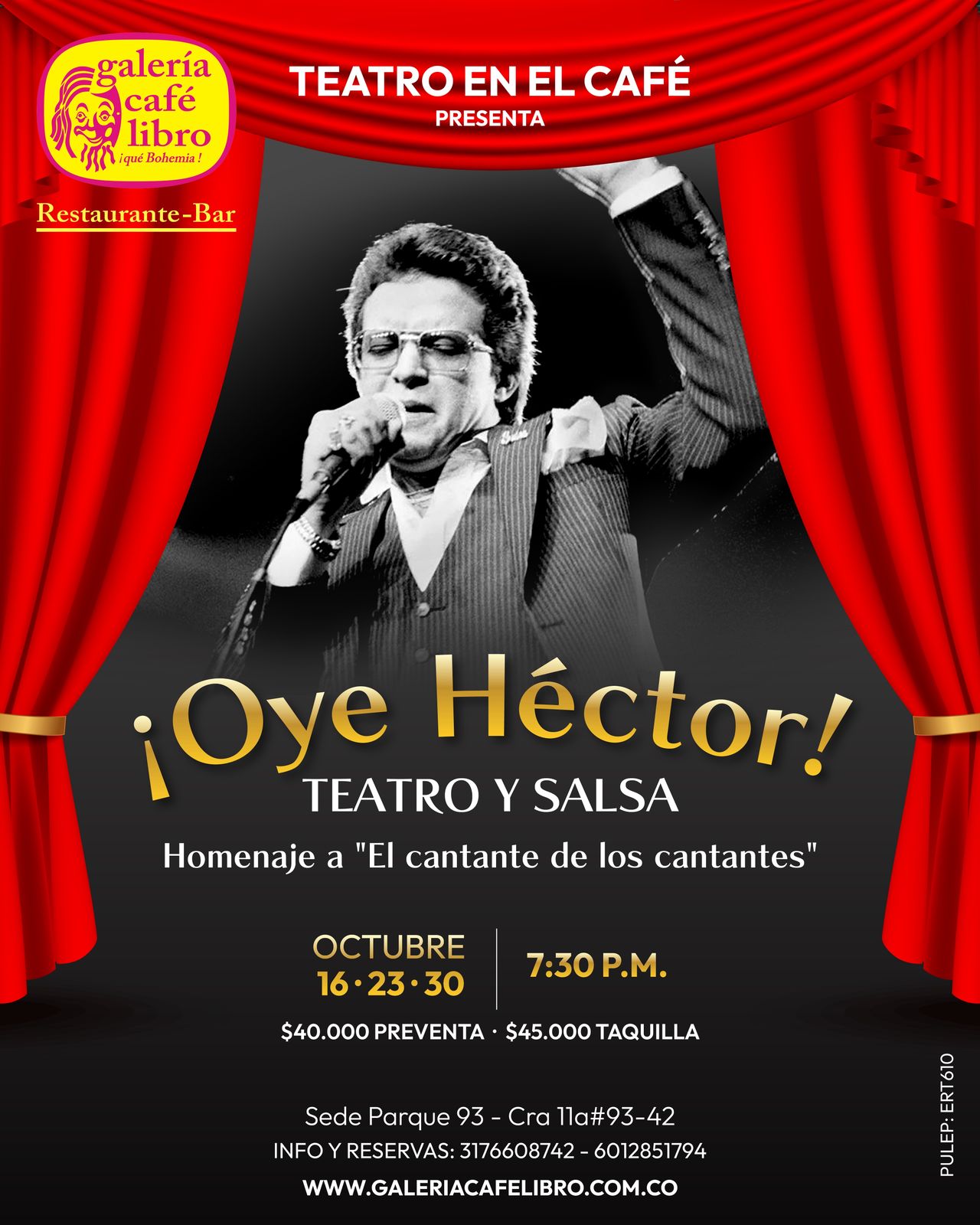 Teatro - Galería Café Libro ¡Oye Héctor!