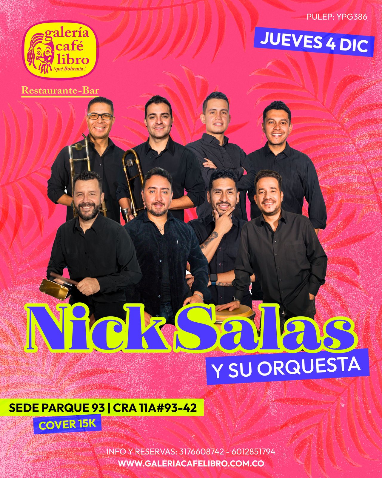Imagen promoción Nick Salas Orquesta