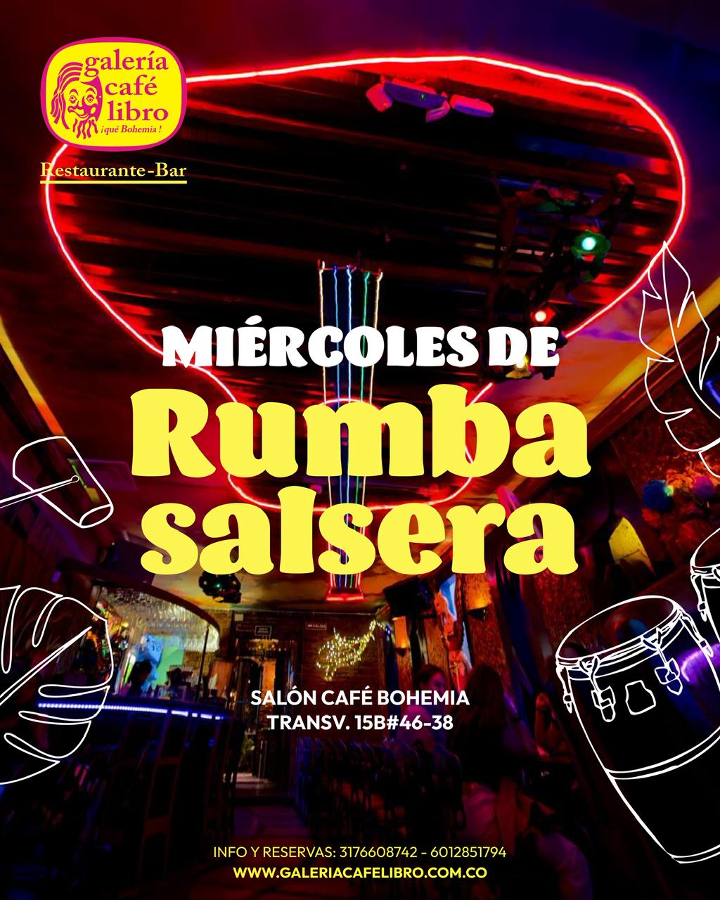 Imagen promoción Miércoles de rumba salsera