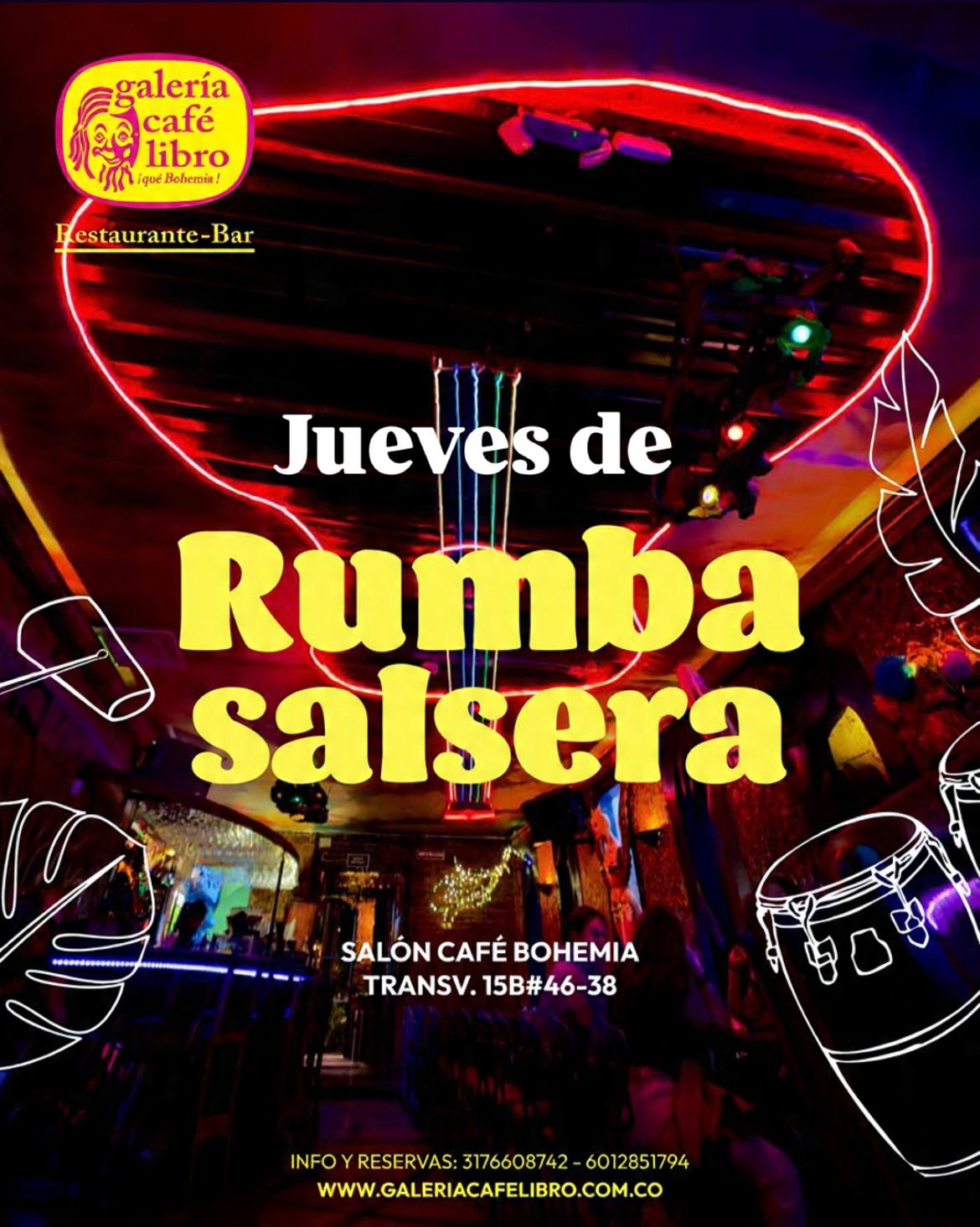 Imagen promoción Salón Café Bohemia "Entrada Libre"