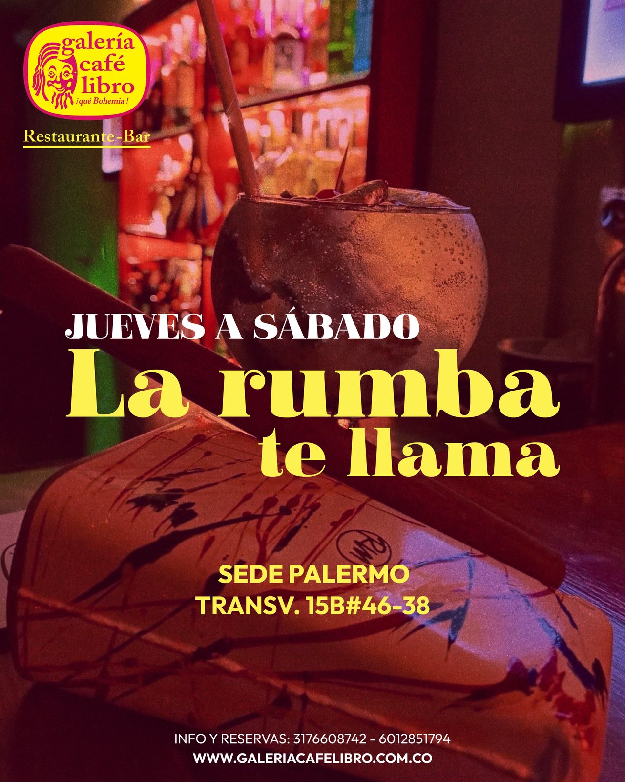 Evento - Galería Café Libro - Programación Sede Palermo "Entrada Libre"