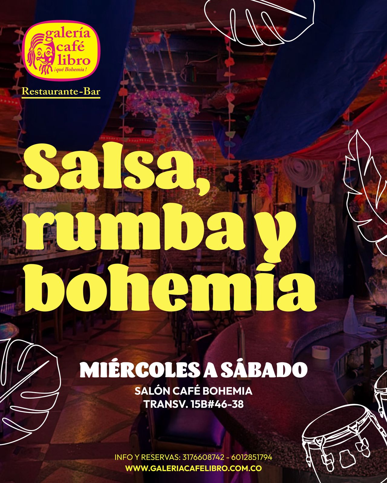 Imagen promoción Salón Café Bohemia "Entrada Libre"