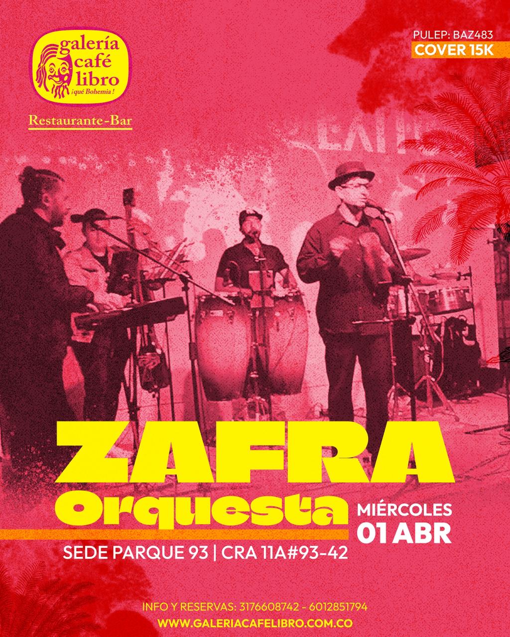 Evento - Galería Café Libro - Programación Zafra Orquesta
