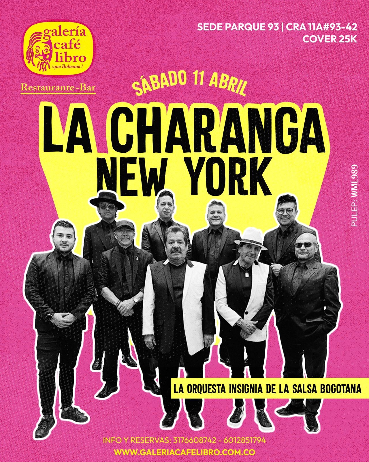 Evento - Galería Café Libro - Programación La Charanga New York