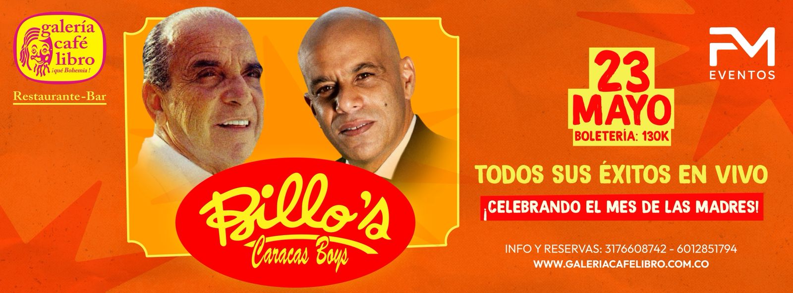 Galería Café Libro - Banner Billos Caracas Boys