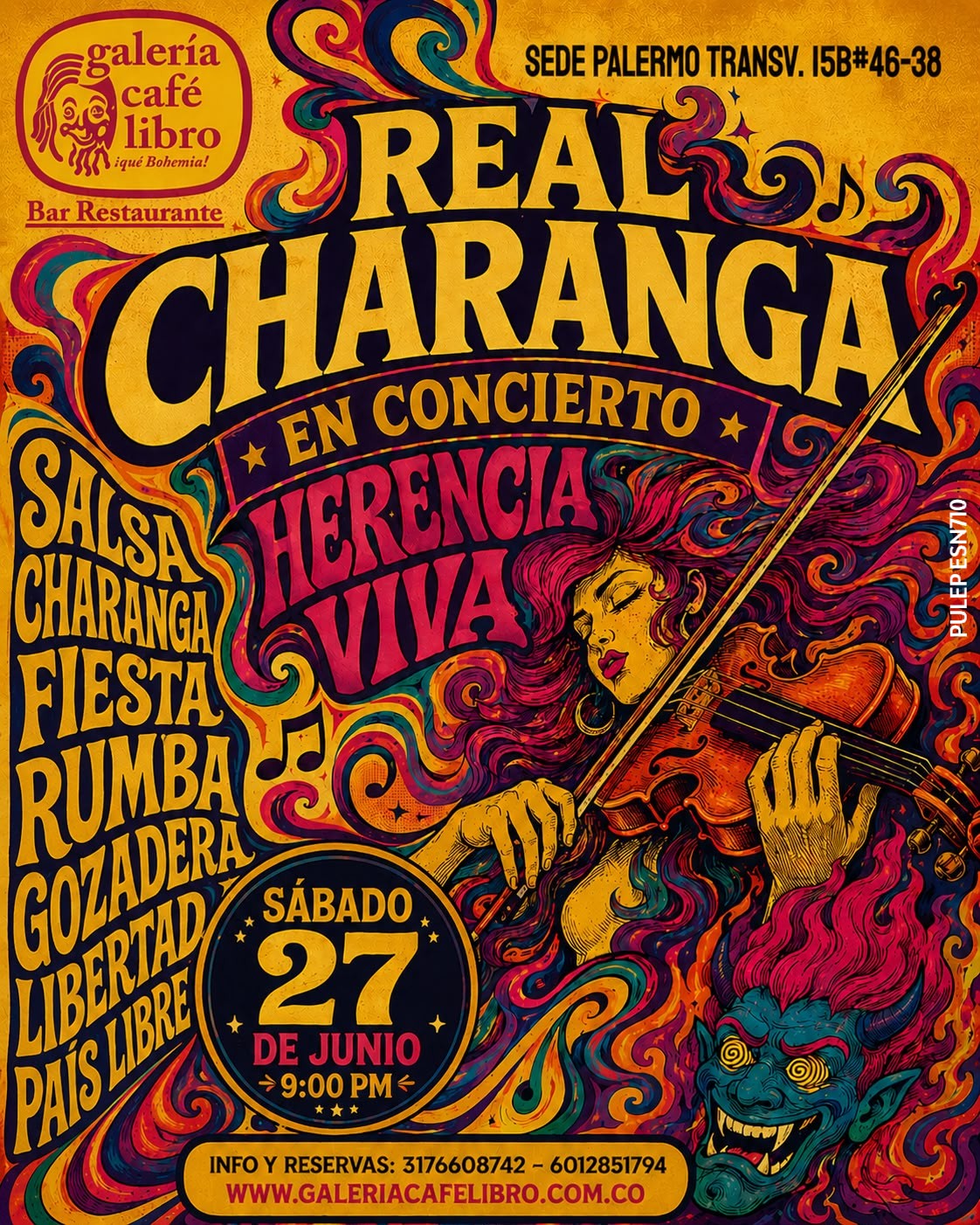 Evento - Galería Café Libro - Programación La Real Charanga