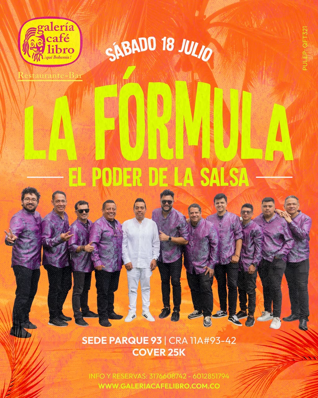 Evento - Galería Café Libro - Programación Orquesta La Fórmula