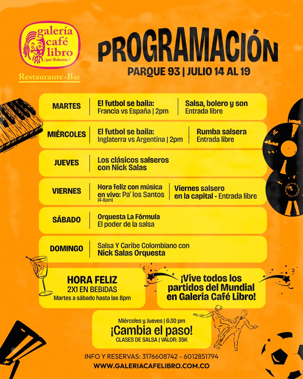 Noticias - Galería Café Libro Programación Semanal 93