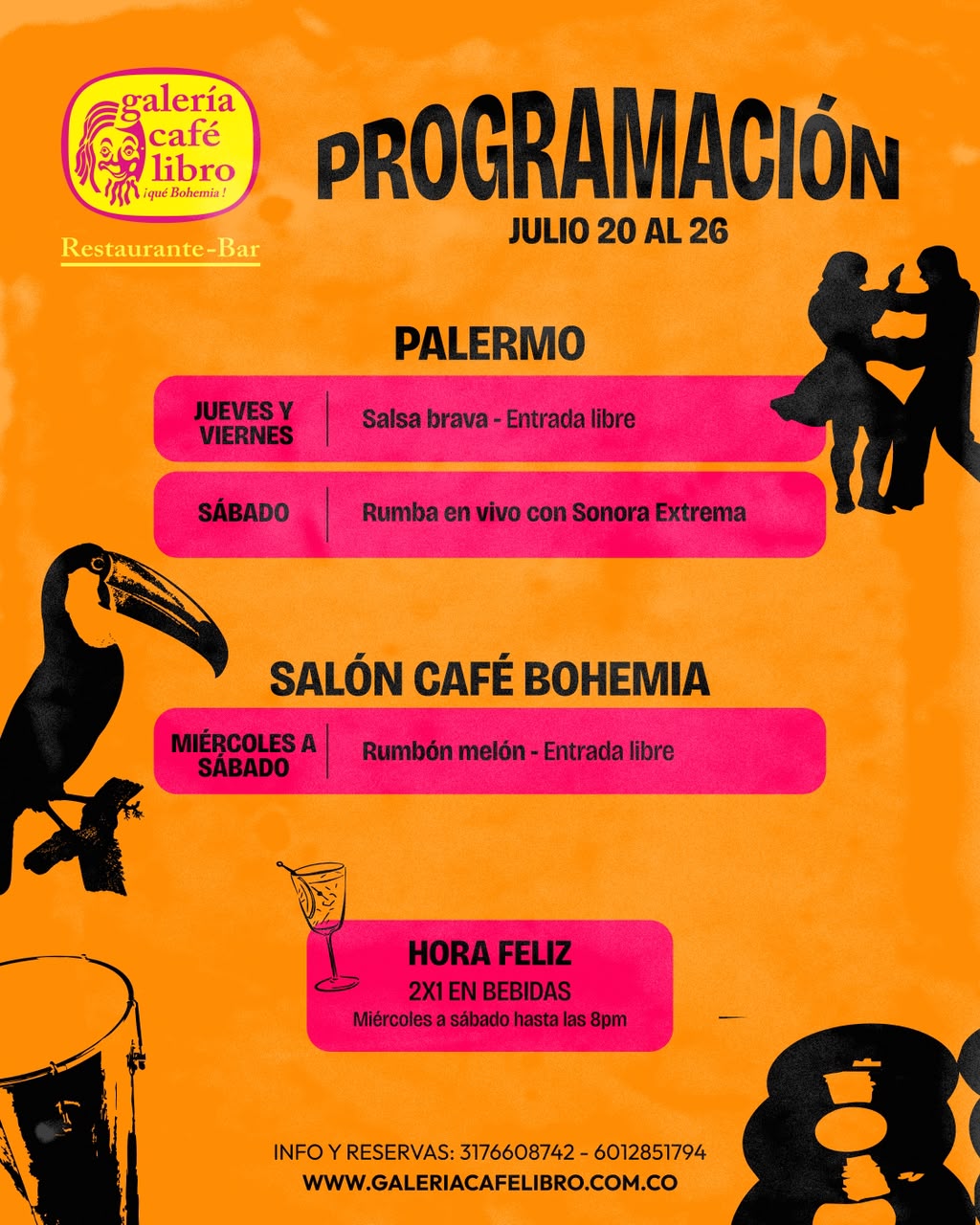 Noticias - Galería Café Libro Programación Semanal Palermo